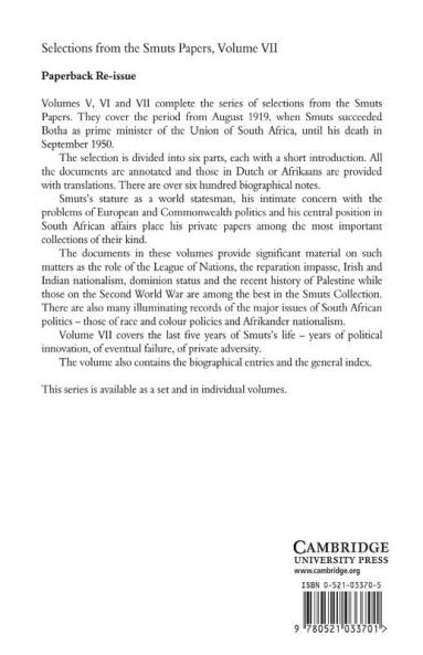 Selections from the Smuts Papers