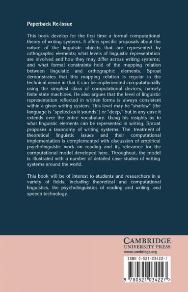 A Computational Theory of Writing Systems