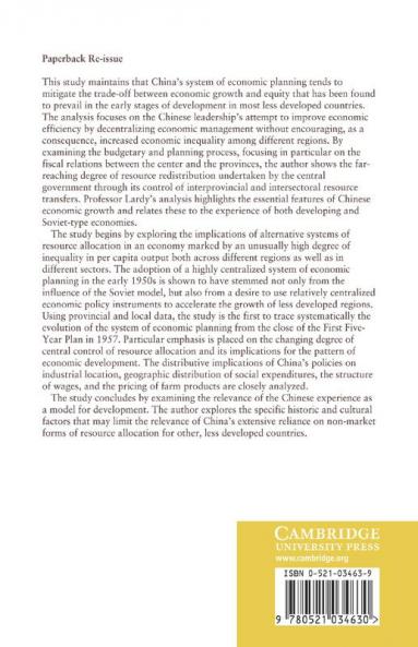 Economic Growth and Distribution in China