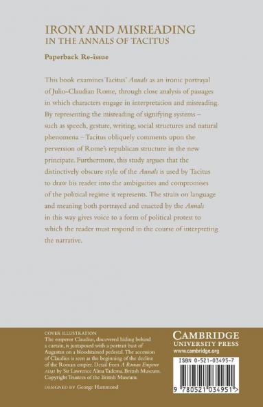 Irony and Misreading in the Annals of Tacitus