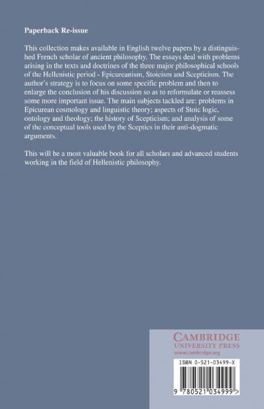 Papers in Hellenistic Philosophy
