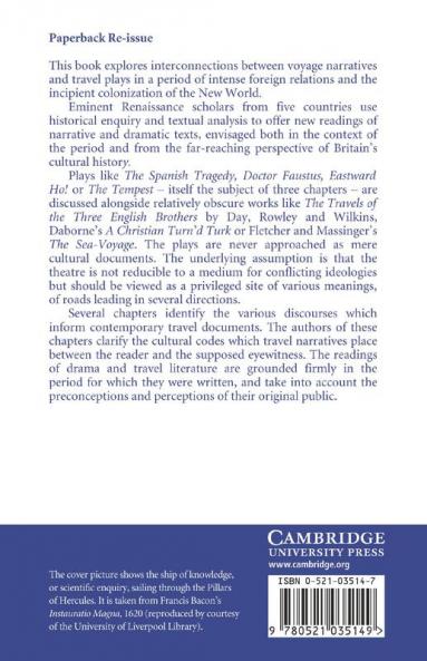 Travel and Drama in Shakespeare's Time