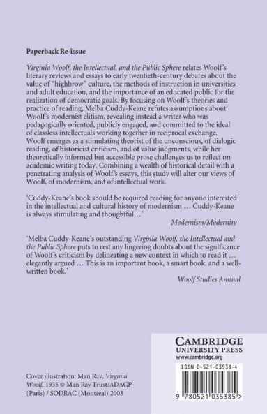 Virginia Woolf the Intellectual & the Public Sphere