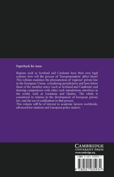 Regional Private Laws and Codification in Europe