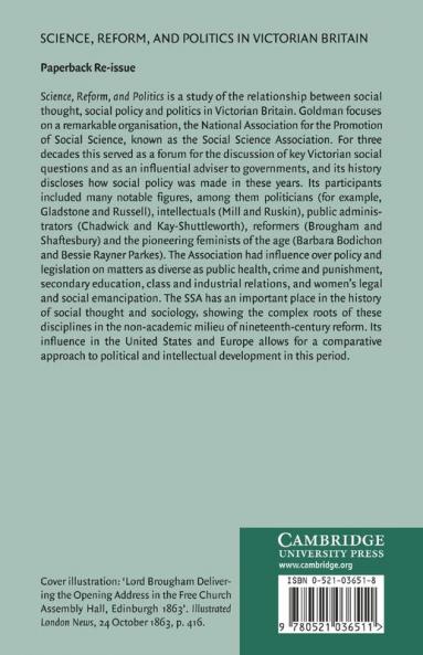 Science Reform and Politics in Victorian Britain