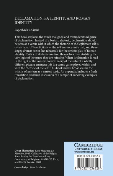 Declamation Paternity and Roman Identity