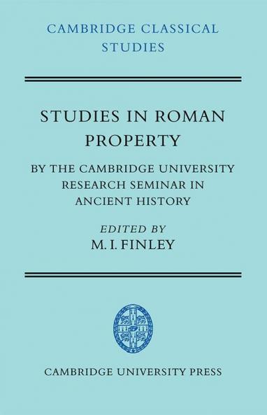 Studies in Roman Property