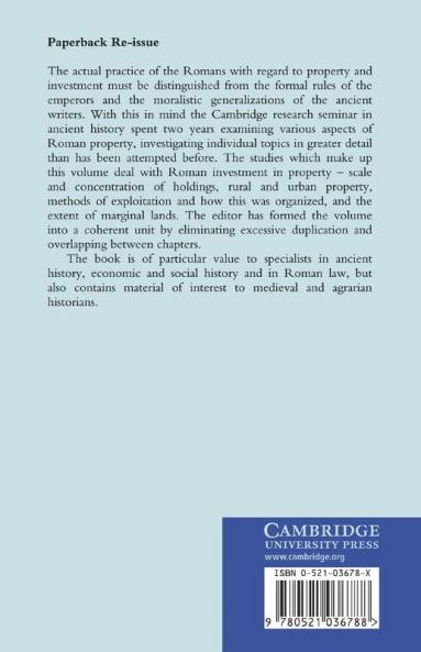 Studies in Roman Property