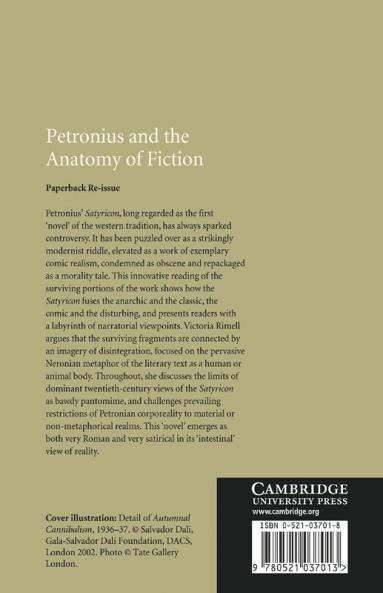 Petronius and the Anatomy of Fiction