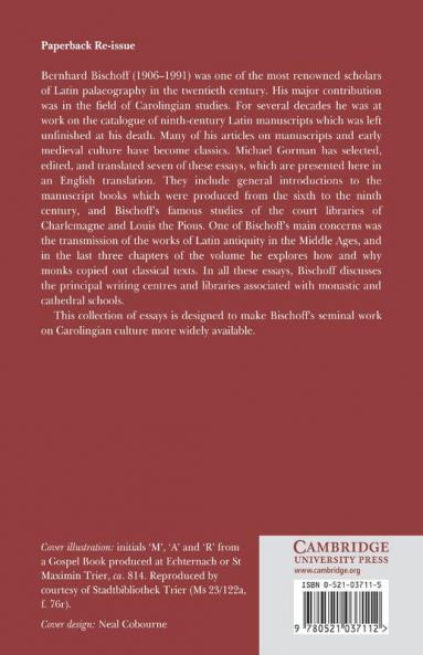 Manuscripts and Libraries in the Age of Charlemagne