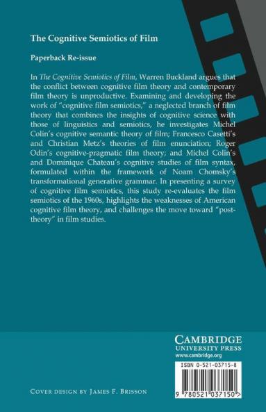 The Cognitive Semiotics of Film