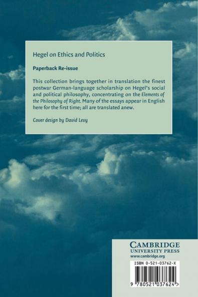 Hegel on Ethics and Politics