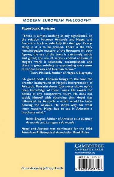 Hegel and Aristotle