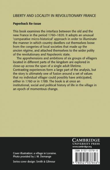 Liberty and Locality in Revolutionary France