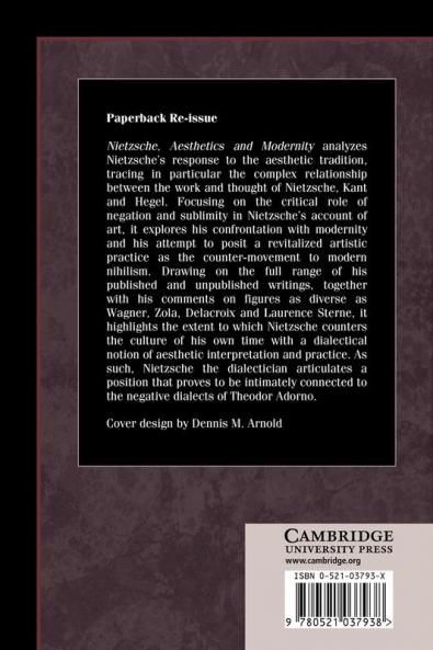 Nietzsche Aesthetics and Modernity
