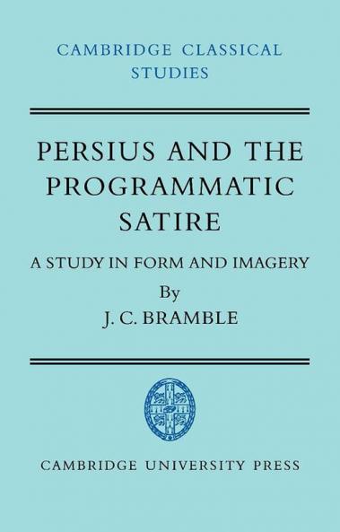 Persius and the Programmatic Satire
