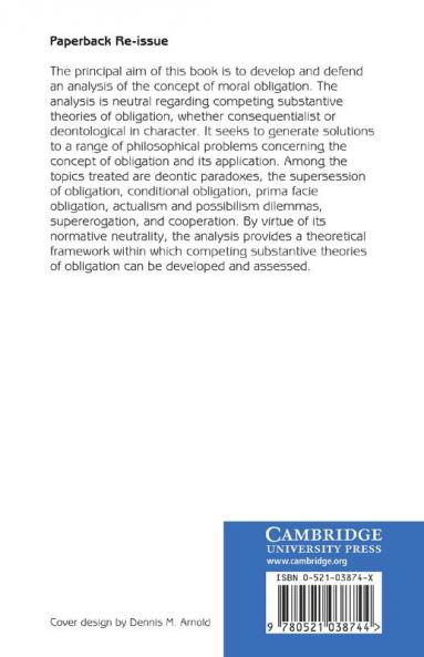 The Concept of Moral Obligation