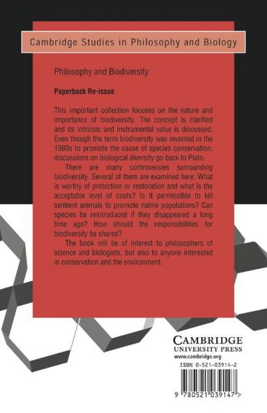 Philosophy and Biodiversity