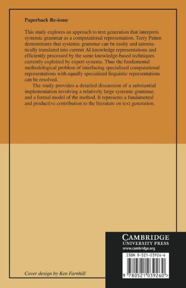 Systemic Text Generation as Problem Solving