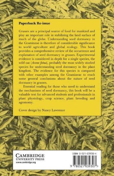 Seed Dormancy in Grasses