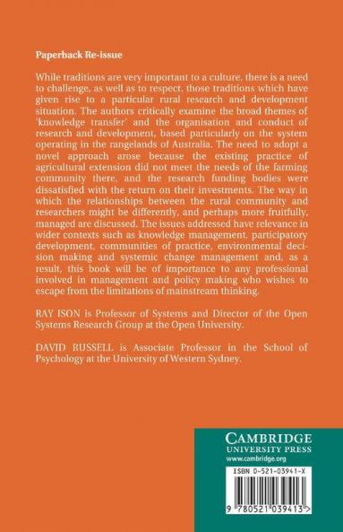 Agricultural Extension and Rural Development