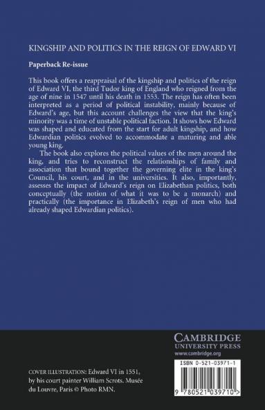 Kingship and Politics in the Reign of Edward VI