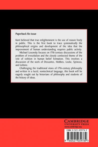 Enlightenment and Action from Descartes to Kant