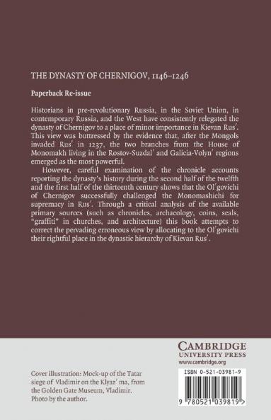 The Dynasty of Chernigov 1146 1246