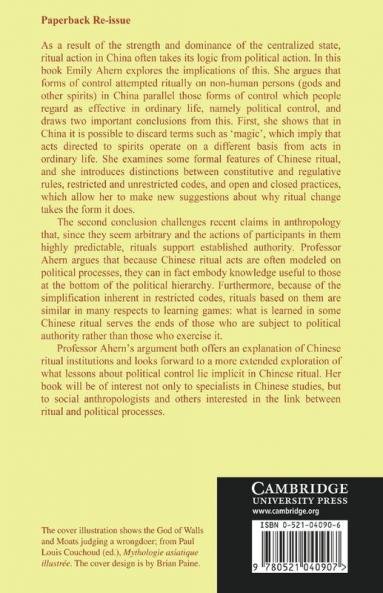 Chinese Ritual and Politics