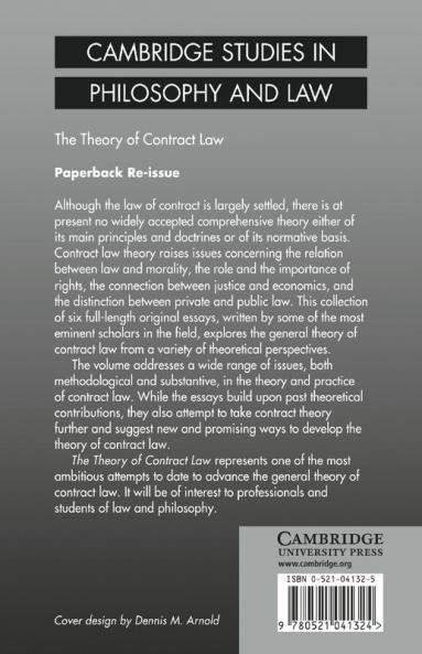 The Theory of Contract Law