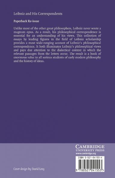 Leibniz and His Correspondents