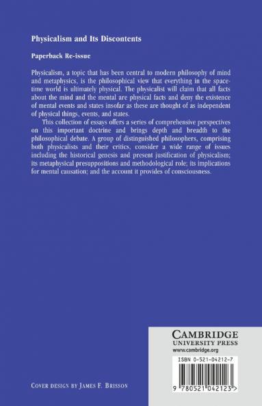 Physicalism and Its Discontents