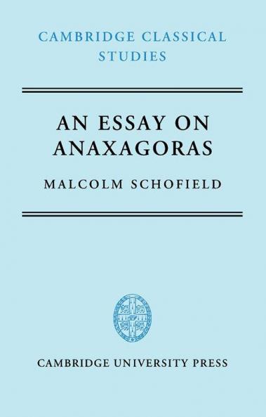 An Essay on Anaxagoras