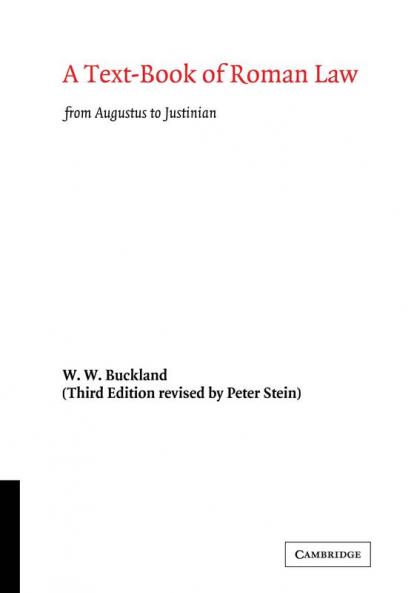 A Text-Book of Roman Law