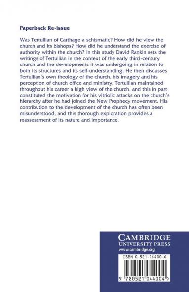 Tertullian and the Church