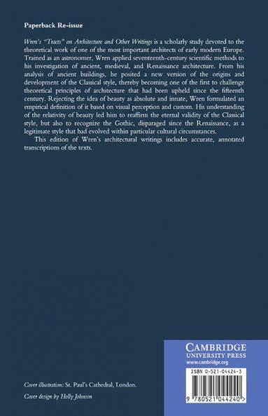 Wren's 'Tracts' on Architecture and Other Writings