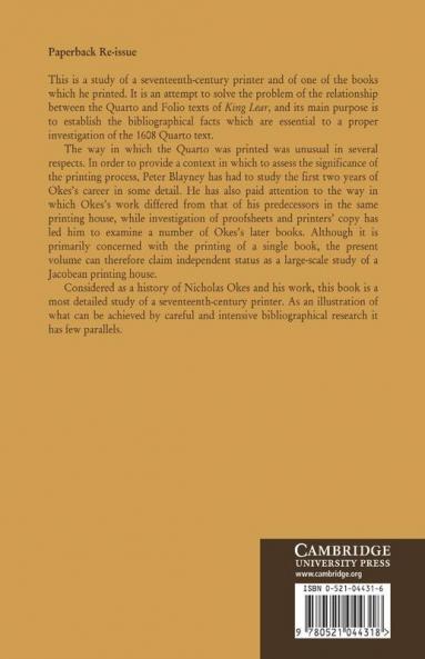 The Texts of King Lear and Their Origins