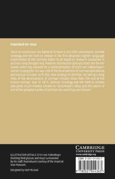 German Strategy and the Path to Verdun