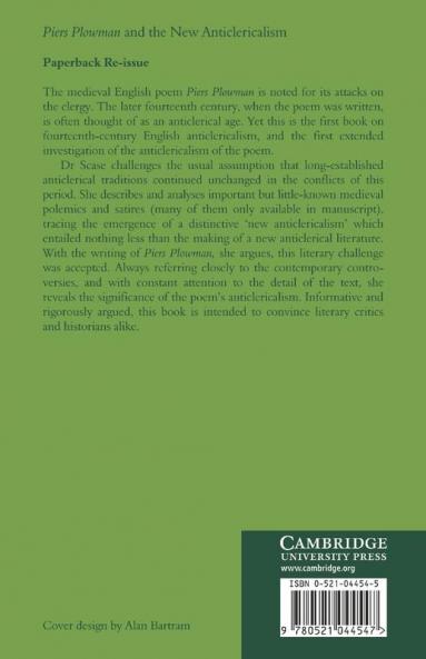 Piers Plowman and the New Anticlericalism