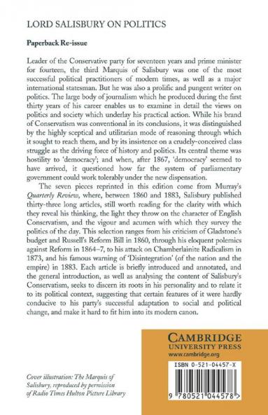 Lord Salisbury on Politics