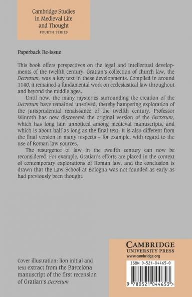 The Making of Gratian's Decretum