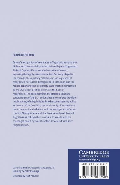 Europe and the Recognition of New States in Yugoslavia