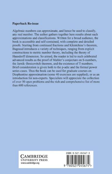 Approximation by Algebraic Numbers