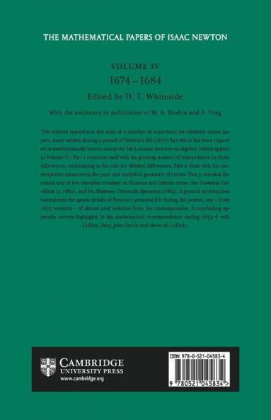 The Mathematical Papers of Isaac Newton