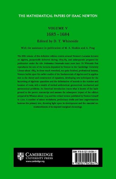 The Mathematical Papers of Isaac Newton