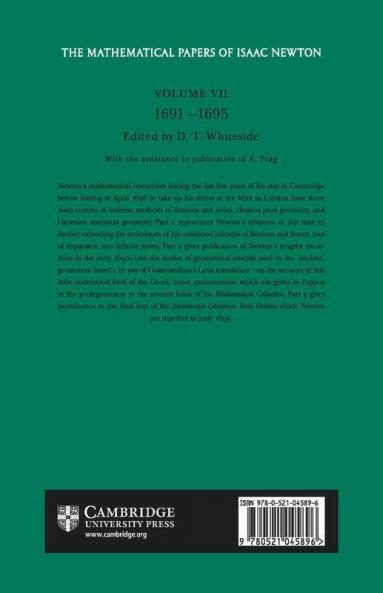 The Mathematical Papers of Isaac Newton