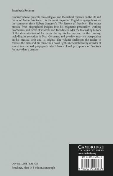 Bruckner Studies