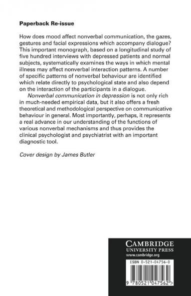 Non-Verbal Communication in Depression