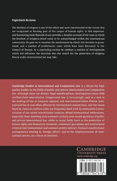 Religious Liberty and International Law in Europe
