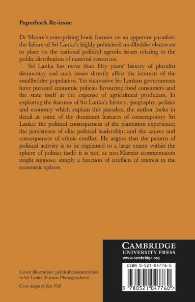 The State and Peasant Politics in Sri Lanka